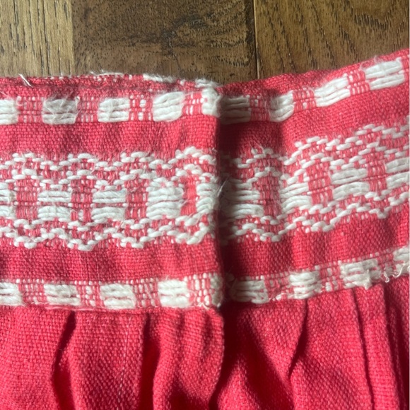 Vintage Embroidered Pink Skirt No Size Boho Cottagecore Farmhouse 1950’s - Picture 5 of 9